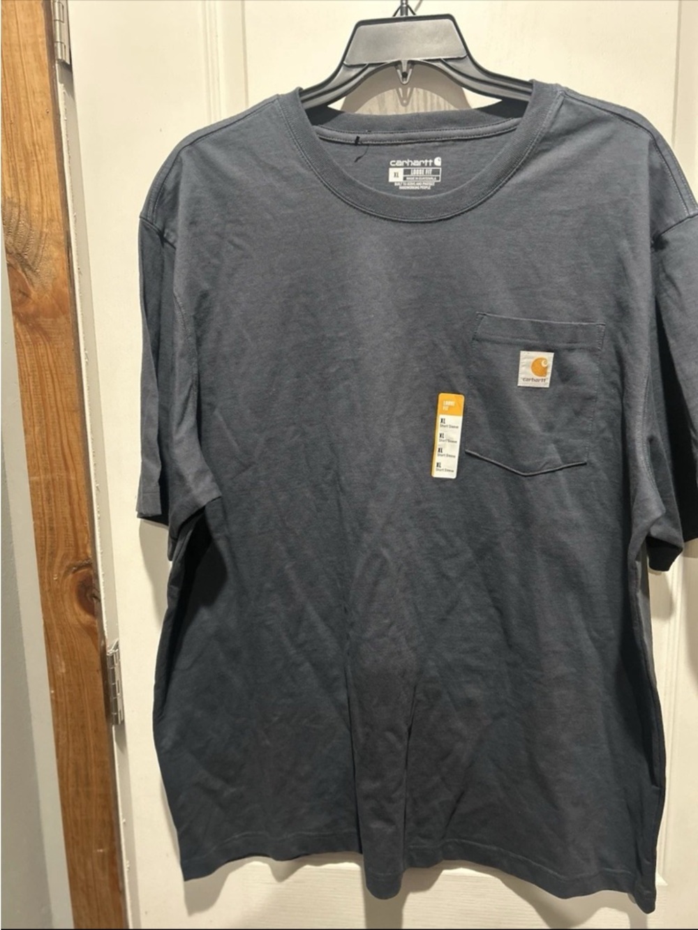 Carhartt Men’s Slate Gray Short Sleeve Pocket Tee